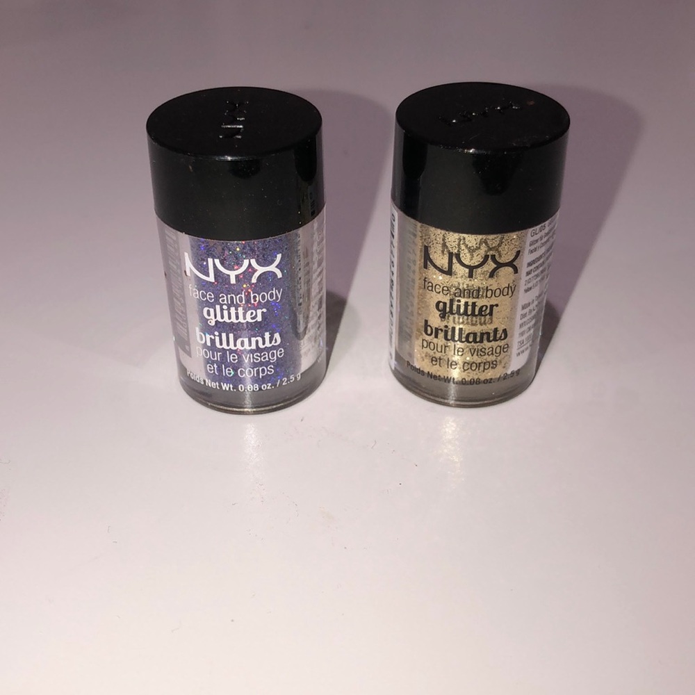 NYX face and body glitters